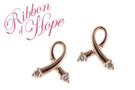 A000-26687: PINK GOLD EARRINGS .07 TW