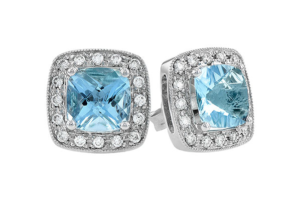 A095-68541: EARRINGS 1.55 AQUA 1.75 TGW