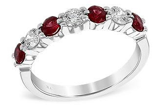 A185-69423: LDS WED RG .61 TW RUBY 1.00 TGW