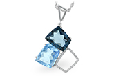 A188-43032: NECK 10.60 BLUE TOPAZ 10.73 TGW