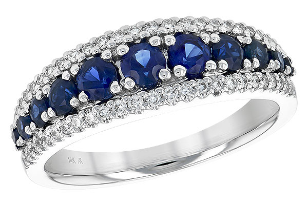 A189-35769: LDS WED RG .93 TW SAPP 1.16 TGW