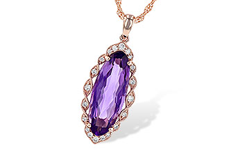 A190-25741: NECK 3.60 AMETHYST 3.74 TGW