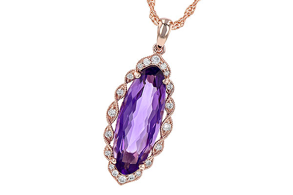 A190-25741: NECK 3.60 AMETHYST 3.74 TGW