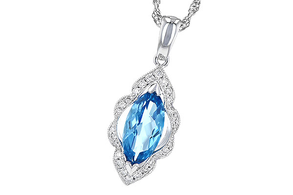 A272-97623: NECK 1.26 BLUE TOPAZ 1.37 TGW