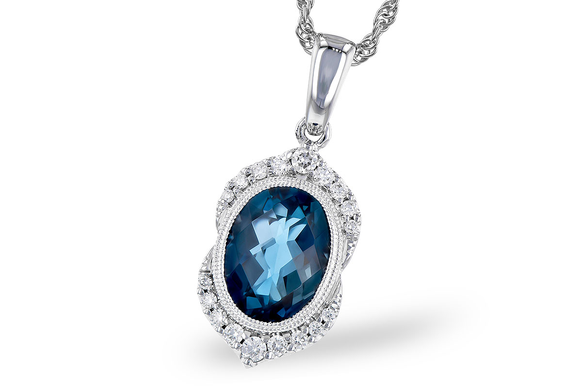 A272-99432: NECK 1.96 LONDON BLUE TOPAZ 2.10 TGW