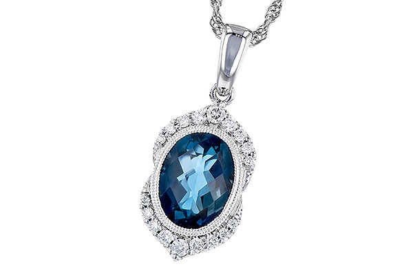 A272-99432: NECK 1.96 LONDON BLUE TOPAZ 2.10 TGW