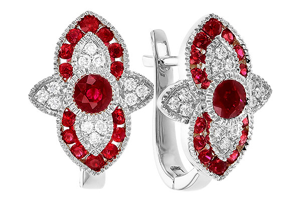 A273-82123: EARR .78 TW RUBY .90 TGW