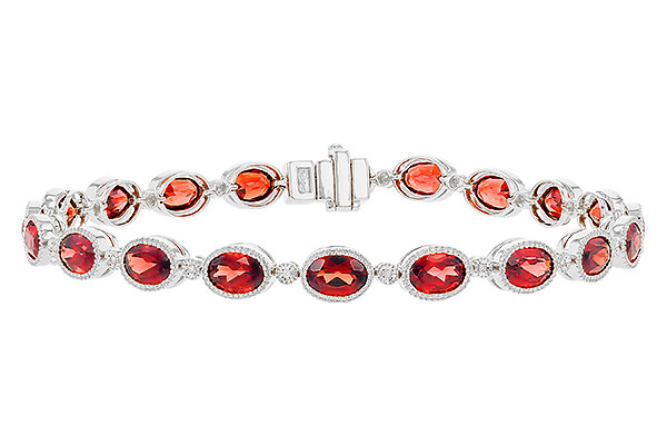 A273-83969: BRACELET 9.22 TW GARNET 9.26 TGW