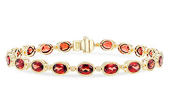 A273-83969: BRACELET 9.22 TW GARNET 9.26 TGW