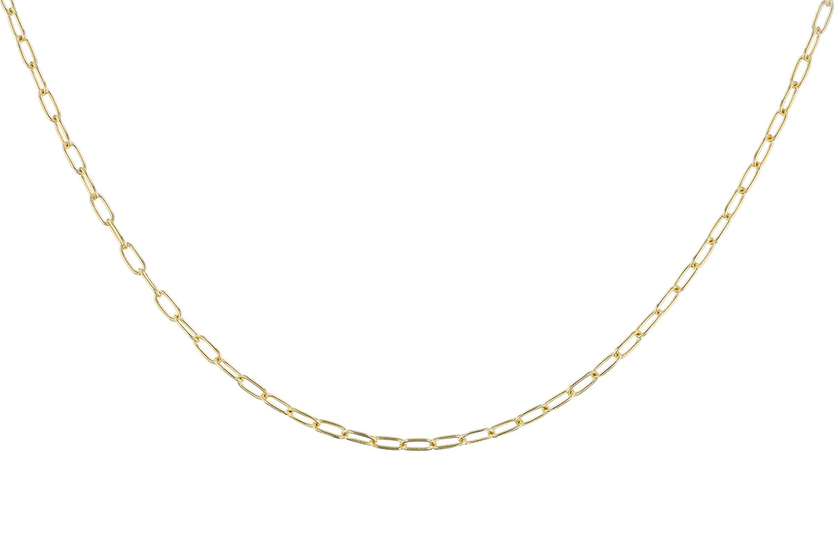 A273-87623: PAPERCLIP SM (22IN, 2.40MM, 14KT, LOBSTER CLASP)