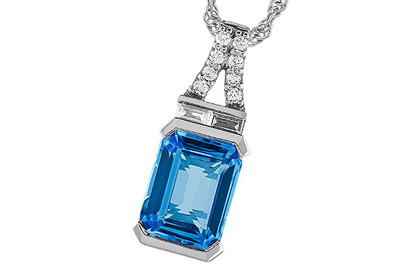 A273-88487: NECK 2.64 LONDON BLUE TOPAZ 2.80 TGW (9x7MM BT)