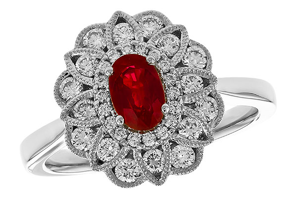 A273-89396: LDS RG .55 TW RUBY 1.07 TGW (6x4MM RUBY)