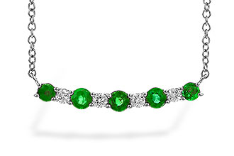 A273-89405: NECK .43 TW EMERALD .55 TGW