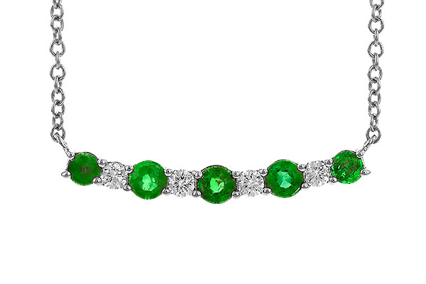 A273-89405: NECK .43 TW EMERALD .55 TGW