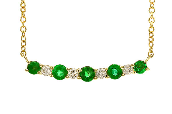 A273-89405: NECK .43 TW EMERALD .55 TGW