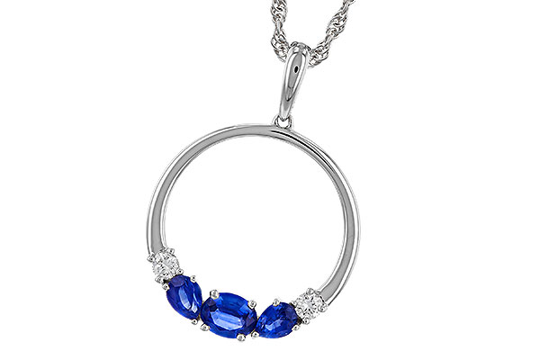 A274-74841: NECKLACE .81 SAPP .91 TGW