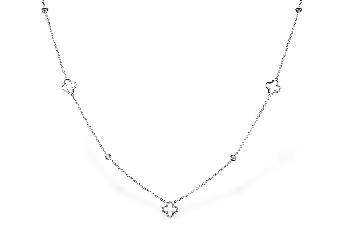 A274-74869: NECKLACE .20 TW (18")