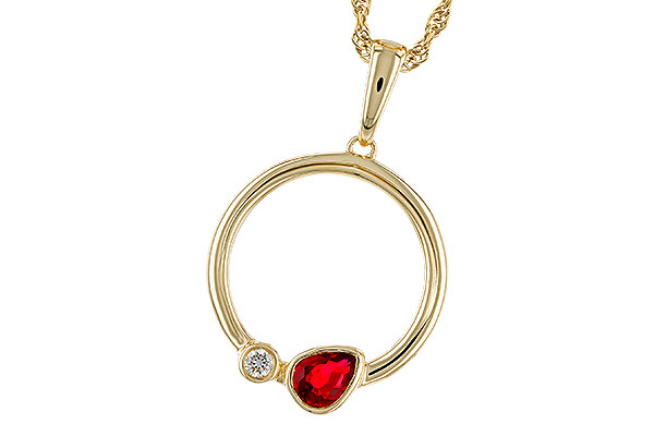 A274-74887: NECKLACE .24 RUBY .26 TGW