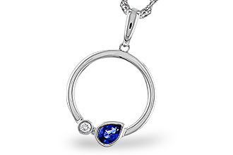 A274-74896: NECKLACE .26 SAPPHIRE .28 TGW