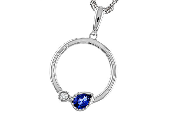 A274-74896: NECKLACE .26 SAPPHIRE .28 TGW