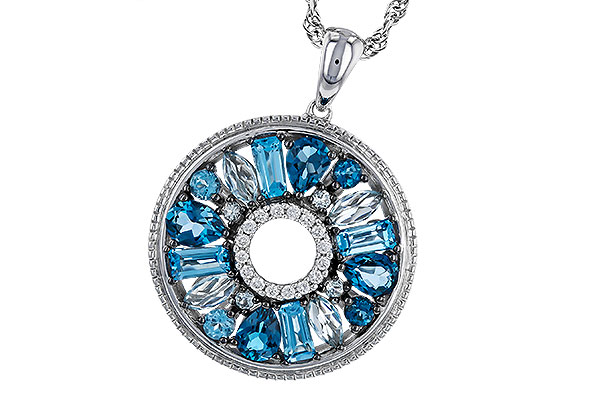 A274-76669: NECKLACE 1.67 BLUE TOPAZ 1.72 TGW