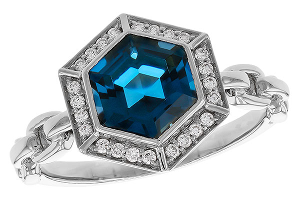 A274-78496: LDS RG 2.03 LONDON BLUE TOPAZ 2.14 TGW (7.5MM LBT)
