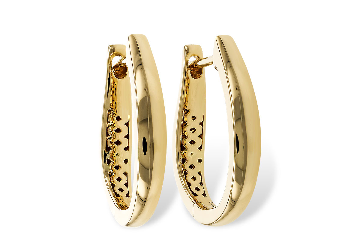 A274-78532: GOLD EARRINGS (17MM)