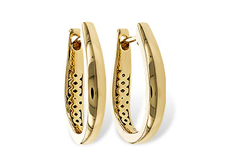 A274-78532: GOLD EARRINGS (17MM)