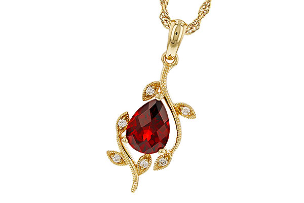 A274-79387: NECKLACE 1.34 GARNET 1.39 TGW (8X6MM GAR)
