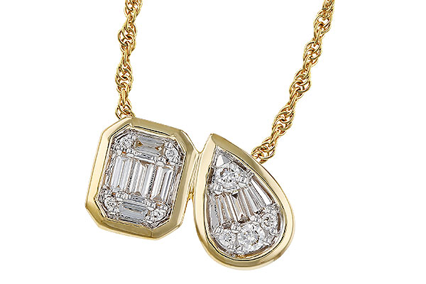 A274-80332: NECKLACE .17 BAG .25 TW