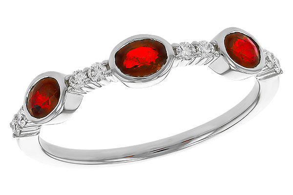 A274-81187: LDS WED RG .66 TW RUBY .78 TGW