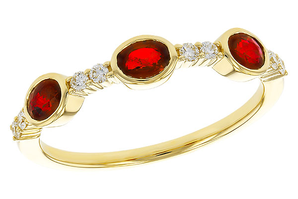 A274-81187: LDS WED RG .66 TW RUBY .78 TGW