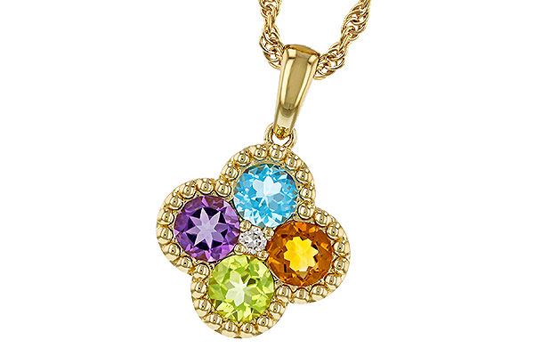 A274-81232: NECKLACE 1.26 SEMI-PREC (AMY,BT,CIT,PER) 1.29 TGW
