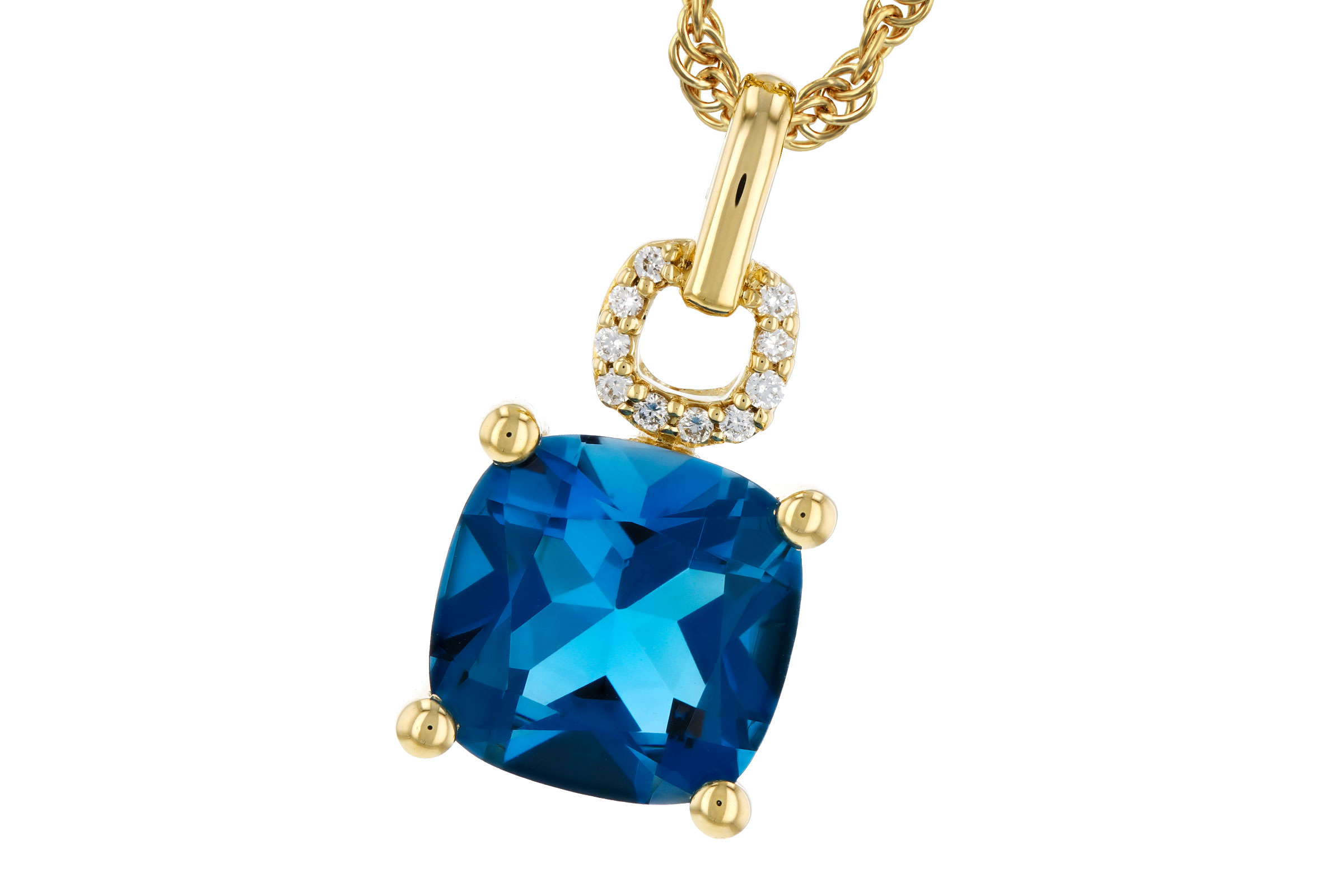 A275-65769: NECK 2.16 LONDON BLUE TOPAZ 2.18 TGW (8MM LBT)