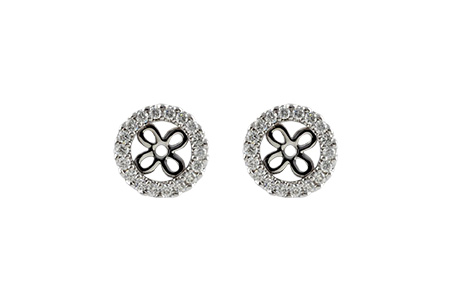 B187-49378: EARRING JACKETS .24 TW (FOR 0.75-1.00 CT TW STUDS)