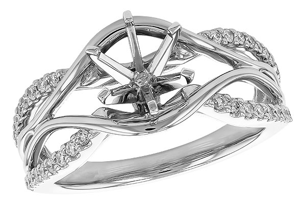 B188-39387: LDS SEMI DIA RG .25 TW