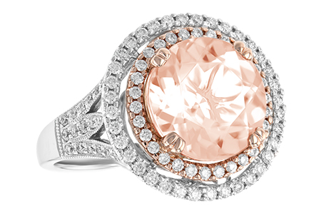 B188-40278: LDS RG 3.94 MORGANITE 4.50 TGW