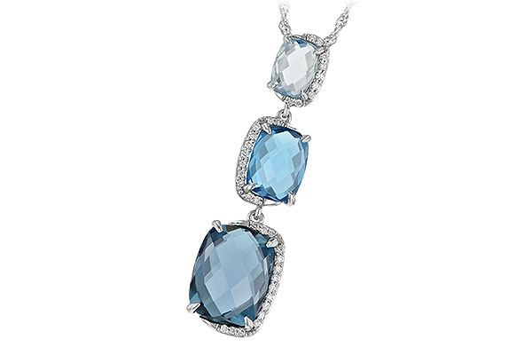 B188-43059: NECK 8.71 BLUE TOPAZ 8.89 TGW