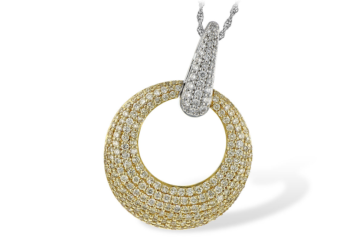 B189-30350: NECK 1.64 YELLOW DIAS 1.90 TW