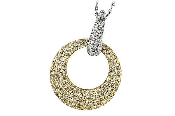 B189-30350: NECK 1.64 YELLOW DIAS 1.90 TW