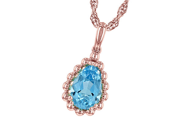 B189-31259: NECKLACE 1.55 CT BLUE TOPAZ