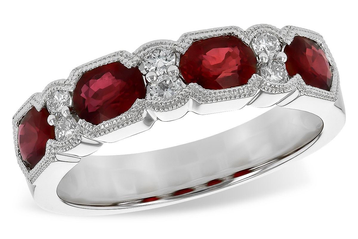 B190-20341: LDS WED RG 1.66 RUBY 1.84 TGW (5x4MM RUBY)