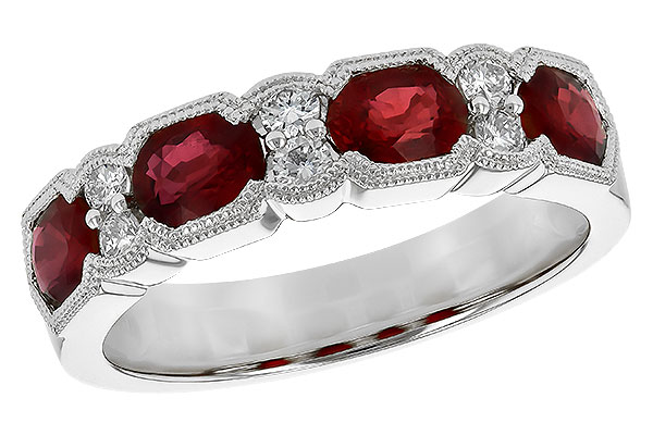 B190-20341: LDS WED RG 1.66 RUBY 1.84 TGW (5x4MM RUBY)