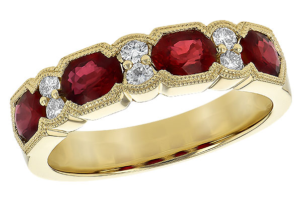 B190-20341: LDS WED RG 1.66 RUBY 1.84 TGW (5x4MM RUBY)