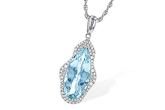 B190-23941: NECK 3.97 AQUAMARINE 4.20 TGW
