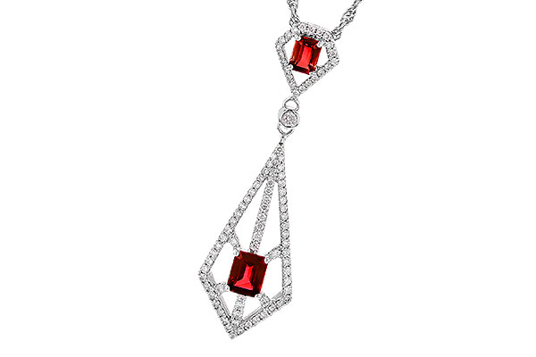 B272-94878: NECK .63 TW RUBY .93 TGW