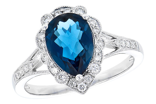 B272-97623: LDS RG 2.25 LONDON BLUE TOPAZ 2.47 TGW (10x7 PS)