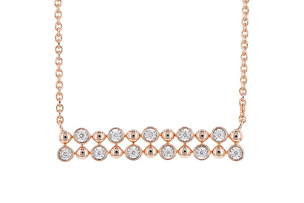B272-98487: NECKLACE .12 TW