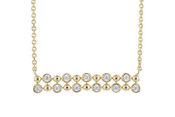 B272-98487: NECKLACE .12 TW
