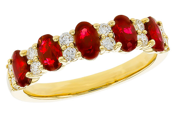 B274-76696: LDS WED RG 1.51 TW RUBY 1.80 TGW